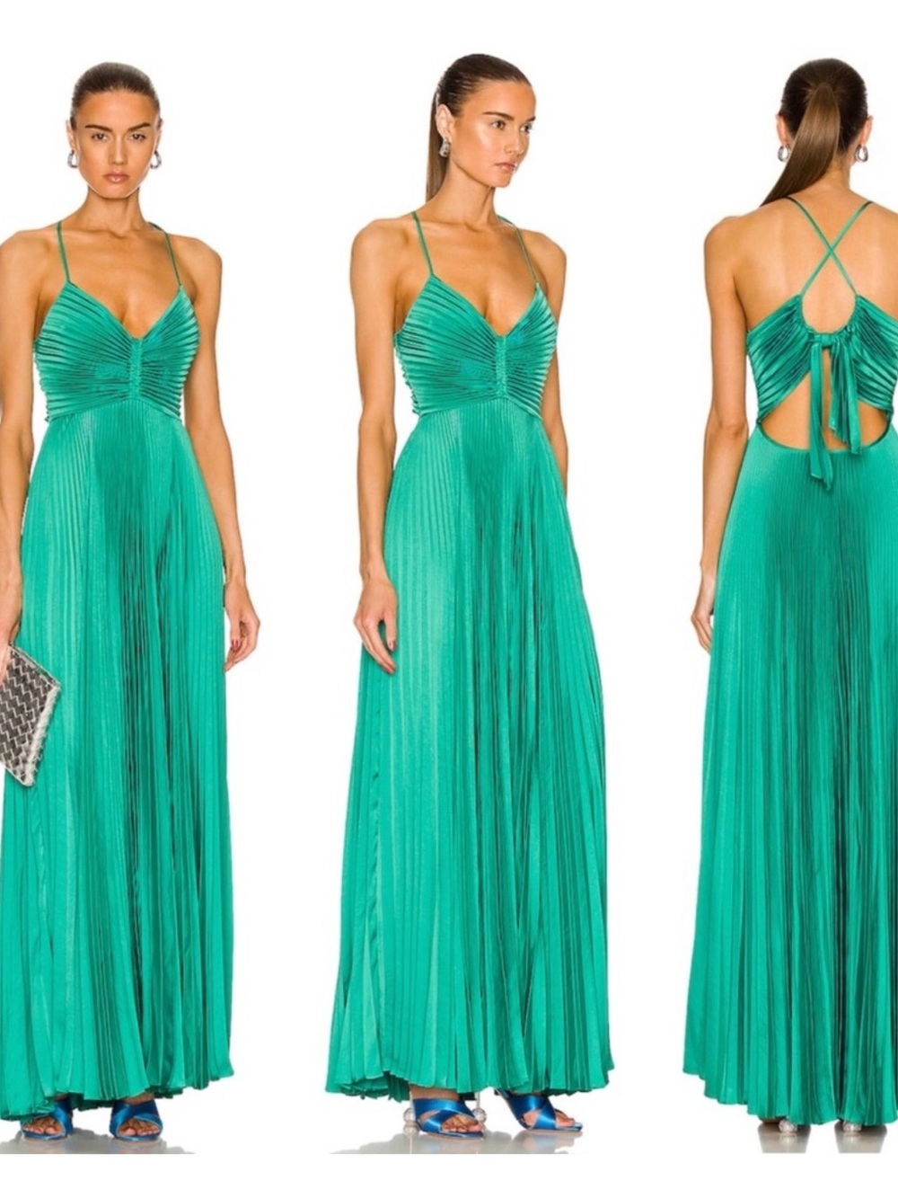 A.L.C. Aries Gown in Viridian Green